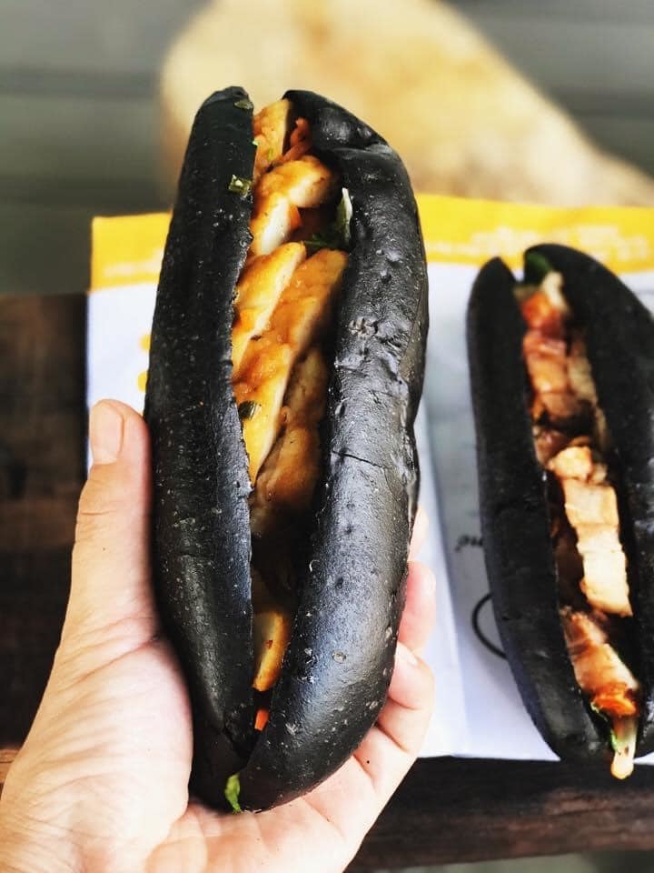 giam can an banh mi den