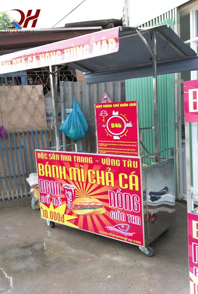 kinh doanh xe bánh mì chả cá