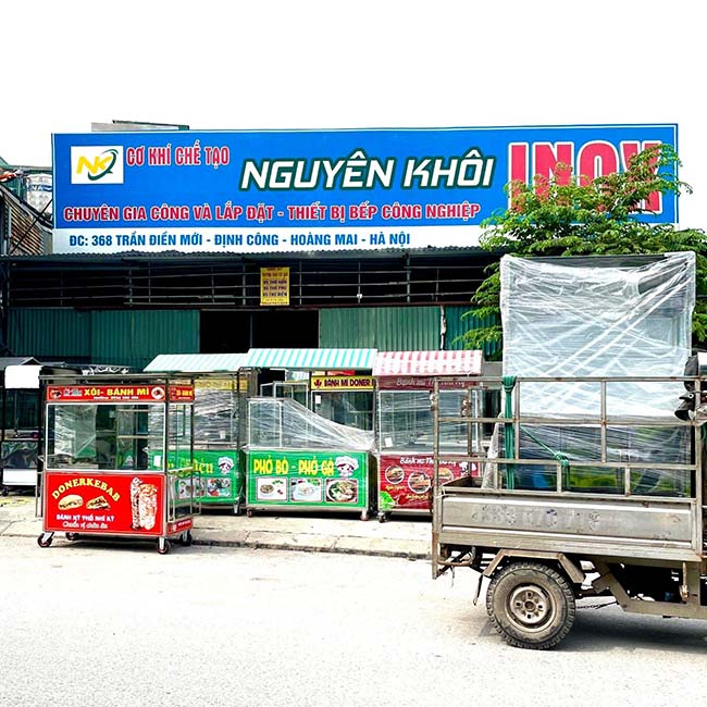 làm xe bán bánh mì giá rẻ