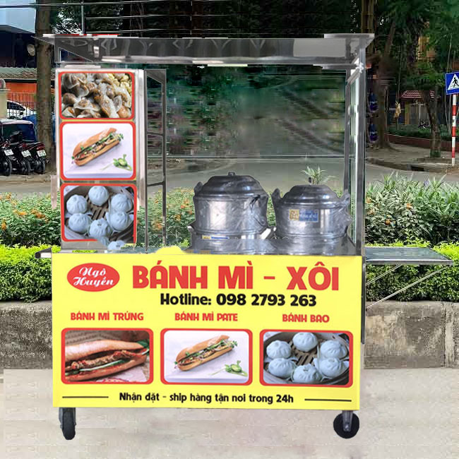 xe bánh mì kinh doanh